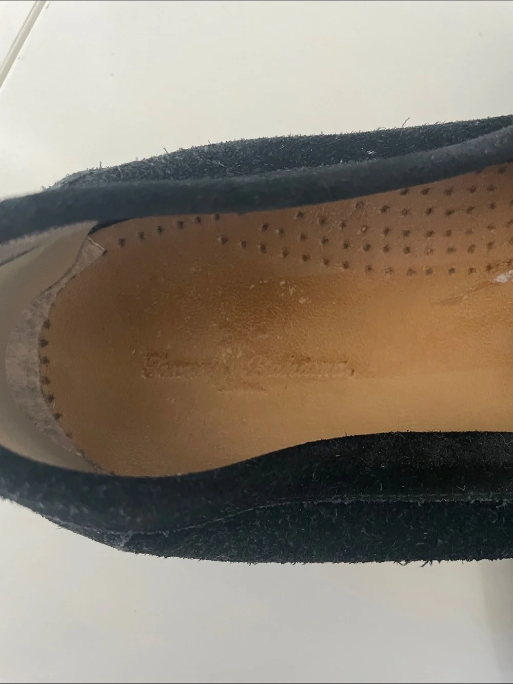 Tommy Bahama Black Suede Southshore Slip-On Loafers